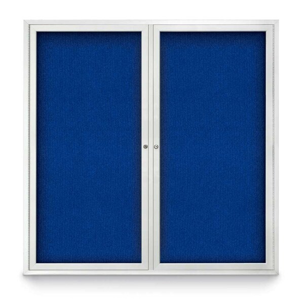 Sliding Door Indoor Enclosed Corkboard, 9